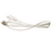 6ft Cord with Attached Metal Clips (Comes with 2 Male and 2 Female Insulators)