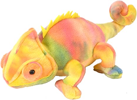 Wild Republic Chameleon Plush, Stuffed Animal, Plush Toy, Gifts for Kids, Cuddlekins 8 Inches , Yellow