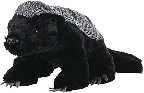 Wild Republic Honey Badger Plush, Stuffed Animal, Plush Toy, Gifts for Kids, Cuddlekins 12 Inches