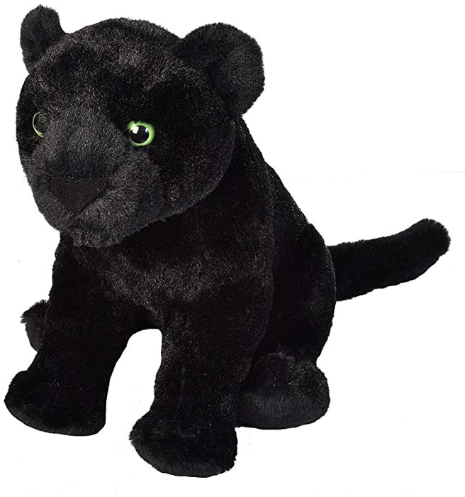 Wild Republic Jaguar Black, Cuddlekins, Stuffed Animal, 12 inches, Gift for Kids, Plush Toy, Fill is Spun Recycled Water Bottles