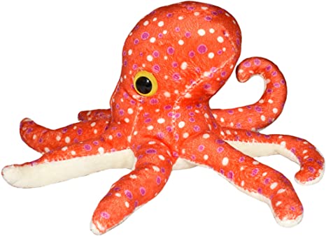 Wild Republic Octopus Plush, Stuffed Animal, Plush Toy, Gifts for Kids, Hug’ems 10 inch