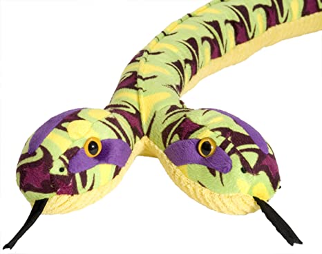 Wild Republic Snake Plush Stuffed Animal Toy, Gifts for Kids, Siamese Whirlpool, 54 Inches