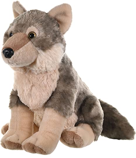 Wild Republic Wolf Plush, Stuffed Animal, Plush Toy, Gifts for Kids, Cuddlekins 12 Inches